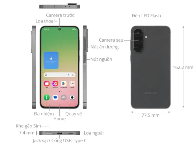 Điện thoại Samsung Galaxy A56 5G 12GB/256GB - 19