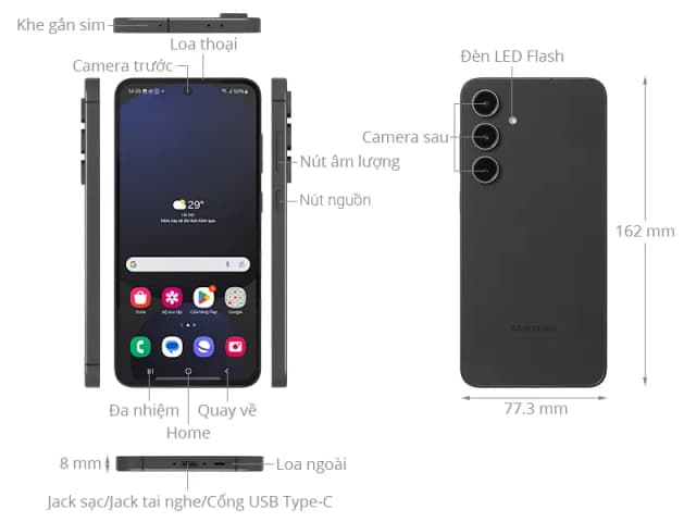 Điện thoại Samsung Galaxy S24 FE 5G 8GB/256GB - 13