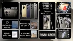So sánh giá Điện thoại Samsung Galaxy S24 Ultra 5G 12GB/256GB - Tìm sản phẩm giá rẻ nhất - Ảnh 13