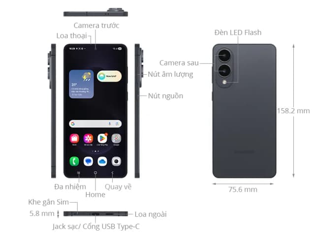 Điện thoại Samsung Galaxy S25 Edge 5G 12GB/512GB - 16