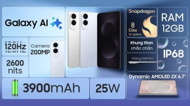 Điện thoại Samsung Galaxy S25 Edge 5G 12GB/512GB - 6