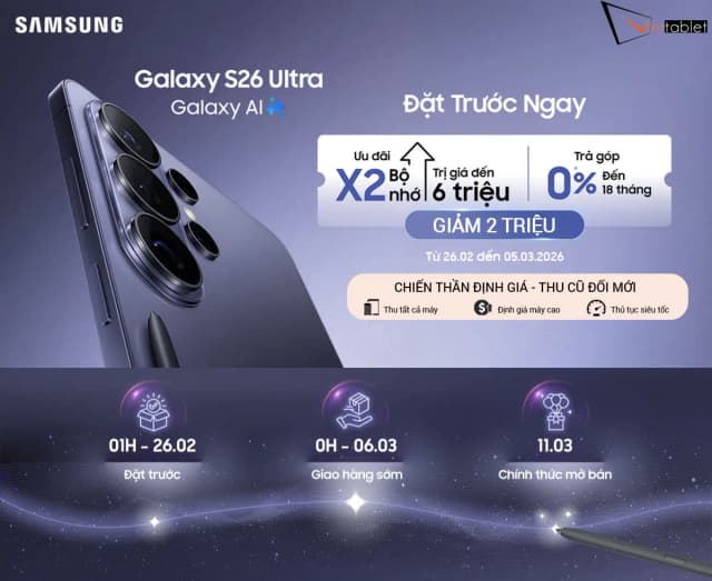 So sánh giá Điện thoại Samsung Galaxy S26 Ultra 5G 12GB/512GB rẻ nhất? - Ảnh 9