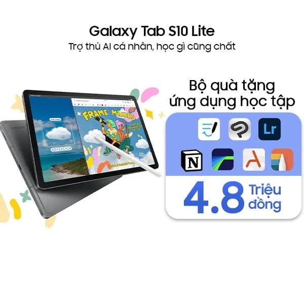 Máy tính bảng Samsung Galaxy Tab S10 Lite WiFi 6GB/128GB - 7