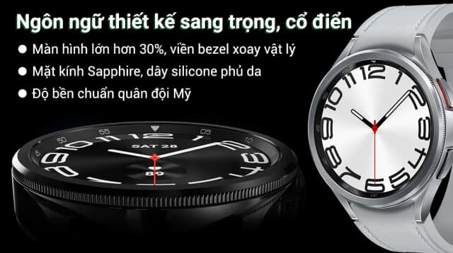 So sánh giá Samsung Galaxy Watch6 Classic 43mm dây silicone rẻ nhất? - Ảnh 4