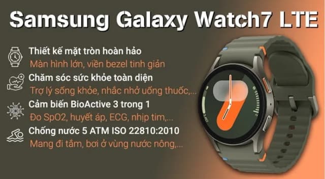So sánh giá Samsung Galaxy Watch7 LTE 44mm dây silicone rẻ nhất? - Ảnh 8