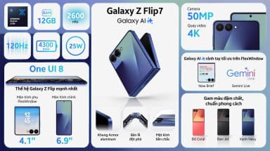 Điện thoại Samsung Galaxy Z Flip7 5G 12GB/256GB - 11