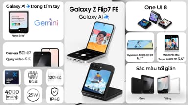 Điện thoại Samsung Galaxy Z Flip7 FE 5G 8GB/128GB - 10