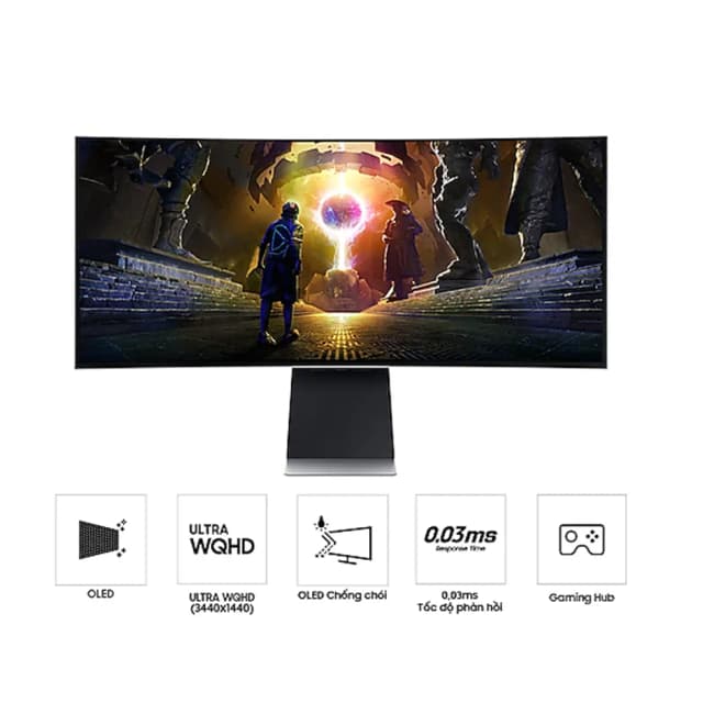 So sánh giá Màn hình Gaming Samsung Odyssey OLED G8 LS34BG850SEXXV (34 inch UWQHD, OLED, 175Hz, 0.03ms) rẻ nhất? - Ảnh 3