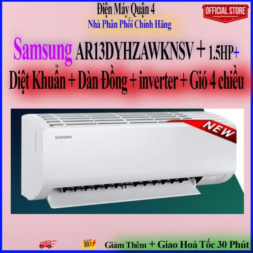 Máy lạnh Samsung Inverter 1.5 HP AR13DYHZAWKNSV - Giá rẻ nhất hôm nay - Ảnh 20