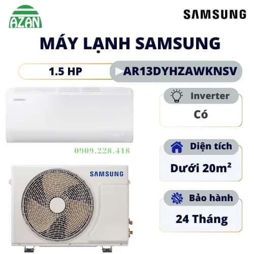 Máy lạnh Samsung Inverter 1.5 HP AR13DYHZAWKNSV - Giá rẻ nhất hôm nay - Ảnh 7