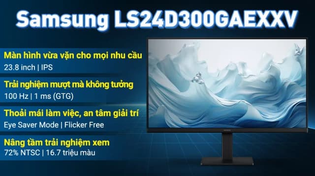 So sánh giá Màn hình Samsung S3 S30GD LS24D300GAEXXV 23.8 inch FHD/IPS/100Hz/1ms rẻ nhất? - Ảnh 6