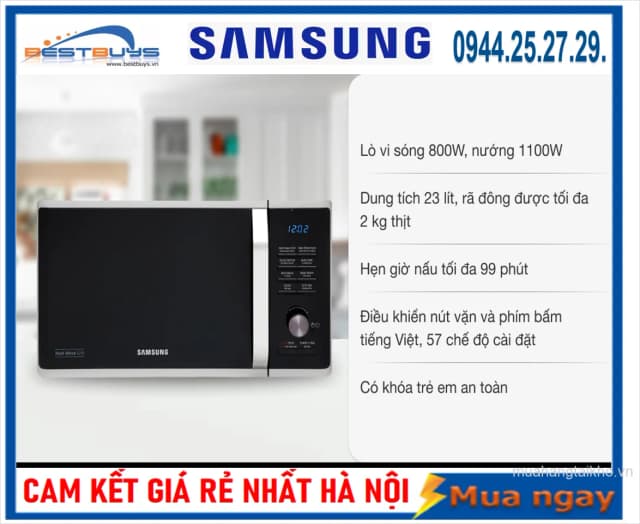 So sánh giá Lò vi sóng có nướng Samsung MG23K3575AS/SV-N 23 lít rẻ nhất? - Ảnh 12