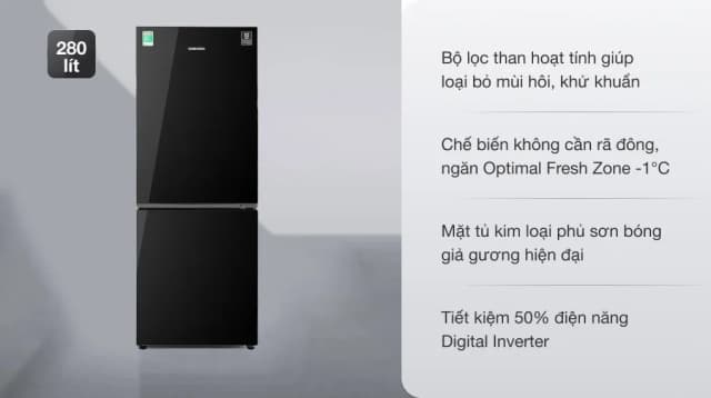 So sánh giá Tủ lạnh Samsung Inverter 280 lít RB27N4010BU/SV rẻ nhất? - Ảnh 4