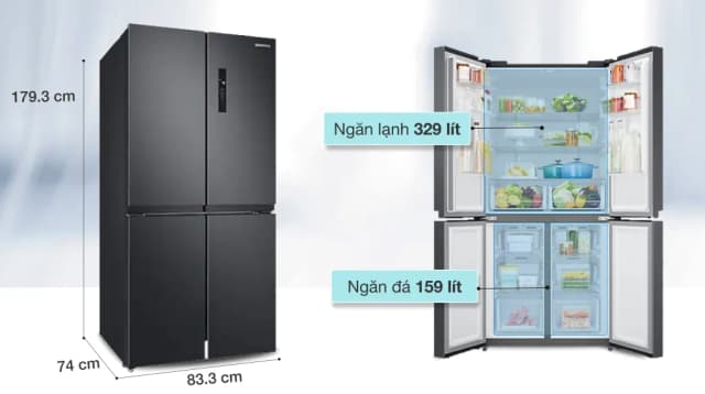 So sánh giá Tủ lạnh Samsung Inverter 488 lít Multi Door RF48A4000B4/SV rẻ nhất? - Ảnh 16