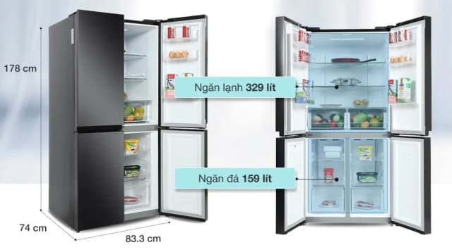 So sánh giá Tủ lạnh Samsung Inverter 488 lít Multi Door RF48A4000B4/SV rẻ nhất? - Ảnh 7