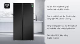 Tủ lạnh Samsung Inverter 655 lít Side By Side RS62R5001B4/SV - Giá rẻ nhất hôm nay - Ảnh 2