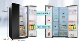 Tủ lạnh Samsung Inverter 655 lít Side By Side RS62R5001B4/SV - Giá rẻ nhất hôm nay - Ảnh 12