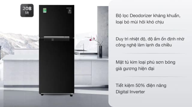 So sánh giá Tủ lạnh Samsung Inverter 208 lít RT20HAR8DBU/SV rẻ nhất? - Ảnh 2