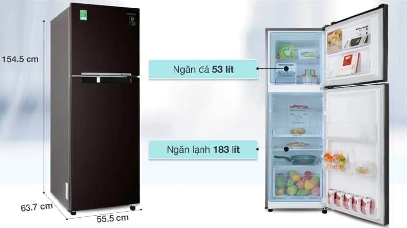 Tủ lạnh Samsung Inverter 236 lít RT22M4032BY/SV - Giá rẻ nhất hôm nay - Ảnh 2