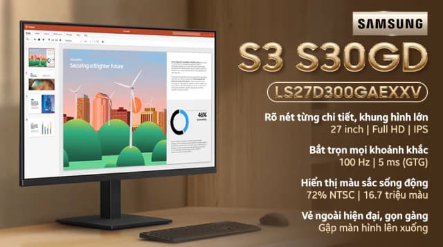 So sánh giá Màn hình Samsung S3 S30GD LS27D300GAEXXV 27 inch FHD/IPS/100Hz/5ms rẻ nhất? - Ảnh 4