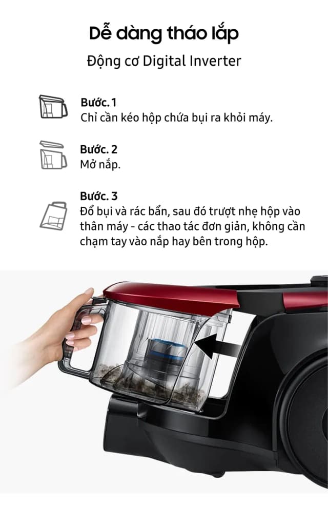 Top 1 so sánh giá Máy hút bụi dạng hộp Samsung VC18M2120SB/SV - Tìm sản phẩm giá rẻ nhất - Ảnh 16