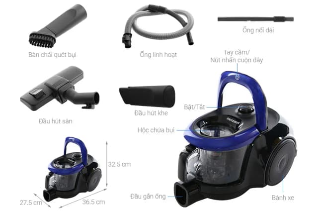 Top 1 so sánh giá Máy hút bụi dạng hộp Samsung VC18M2120SB/SV - Tìm sản phẩm giá rẻ nhất - Ảnh 36