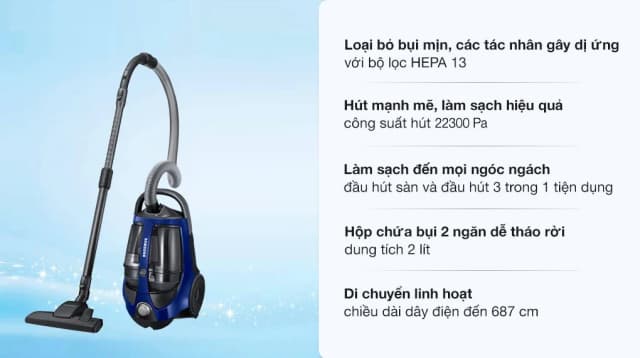 So sánh giá Máy hút bụi dạng hộp Samsung VCC8836V36/XSV rẻ nhất? - Ảnh 13