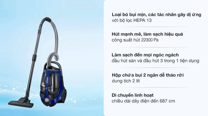 So sánh giá Máy hút bụi dạng hộp Samsung VCC8836V36/XSV - Tìm sản phẩm giá rẻ nhất - Ảnh 13