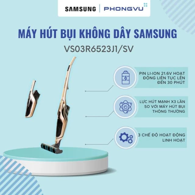 Top 1 so sánh giá Máy hút bụi không dây Samsung VS03R6523J1/SV - Tìm sản phẩm giá rẻ nhất - Ảnh 2