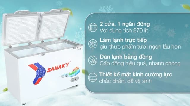 So sánh giá Tủ đông Sanaky 270 lít TD.VH3699A2KD rẻ nhất? - Ảnh 4