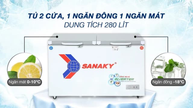 So sánh giá Tủ đông Sanaky Inverter 280 lít TD.VH4099W4K rẻ nhất? - Ảnh 8