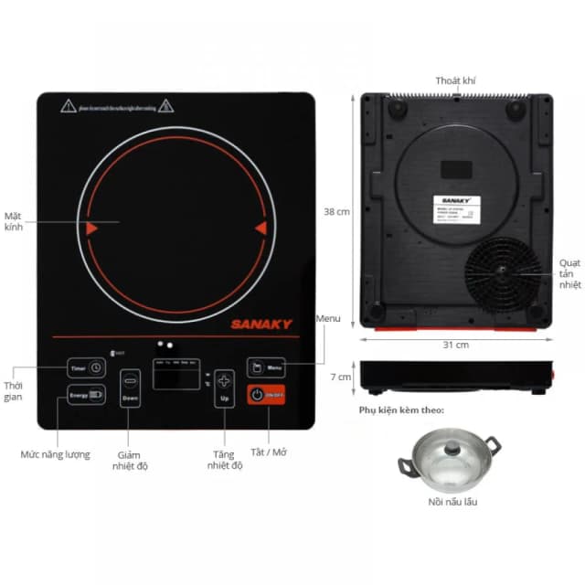 Top 1 so sánh giá Bếp hồng ngoại đơn Sanaky SNK-2101HG 2000W - Tìm sản phẩm giá rẻ nhất - Ảnh 18