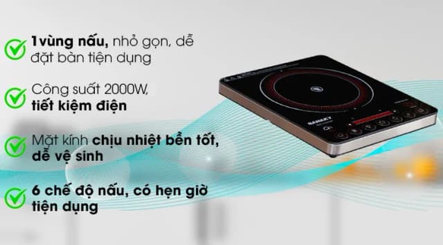 So sánh giá Bếp hồng ngoại đơn Sanaky SNK-2103HGN 2000W rẻ nhất? - Ảnh 7