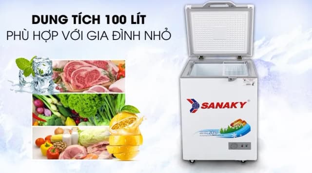 Top 1 so sánh giá Tủ đông Sanaky 100 lít VH-1599HYK - Tìm sản phẩm giá rẻ nhất - Ảnh 8