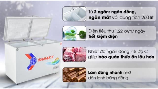 So sánh giá Tủ đông Sanaky 260 lít VH-3699W1 rẻ nhất? - Ảnh 19