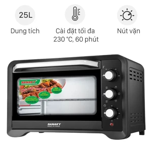 Lò nướng Sanaky VH259S2D 25 lít - Ảnh 1