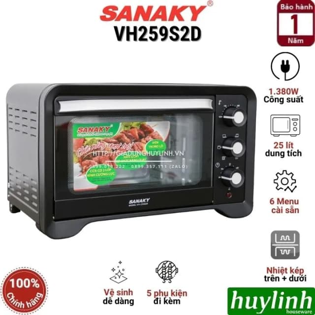 So sánh giá Lò nướng Sanaky VH259S2D 25 lít rẻ nhất? - Ảnh 4