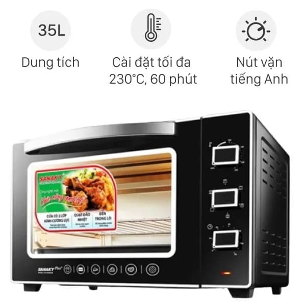 So sánh giá Lò nướng Sanaky VH3599S2D 35 lít rẻ nhất? - Ảnh 2
