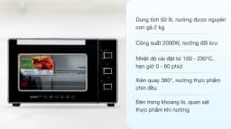 Lò nướng Sanaky VH5099S2D 50 lít - Giá rẻ nhất hôm nay - Ảnh 9