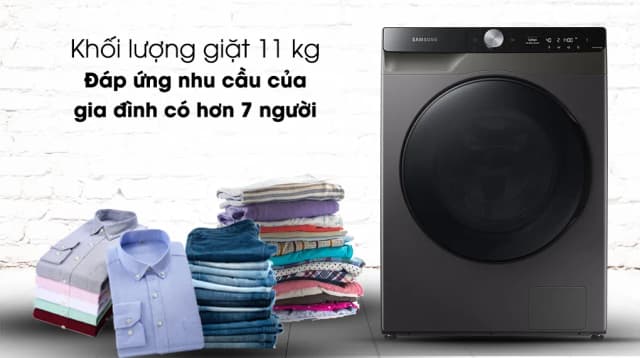 So sánh giá Máy giặt sấy Samsung AI Ecobubble Inverter giặt 11 kg - sấy 7 kg WD11T734DBX/SV rẻ nhất? - Ảnh 7