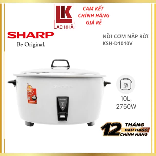 So sánh giá Nồi cơm nắp rời Sharp 10 lít KSH-D1010V rẻ nhất? - Ảnh 8