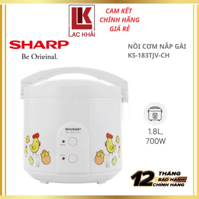 So sánh giá Nồi cơm nắp gài Sharp 1.8 lít KS-183TJV-CH rẻ nhất? - Ảnh 4