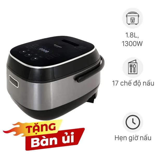So sánh giá Nồi cơm cao tần Sharp 1.8 lít KS-IH191V-BK rẻ nhất? - Ảnh 3