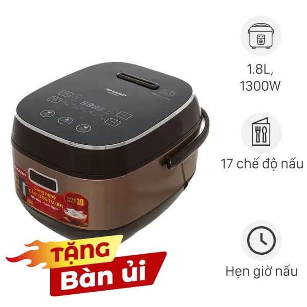 So sánh giá Nồi cơm cao tần Sharp 1.8 lít KS-IH191V-GL rẻ nhất? - Ảnh 2