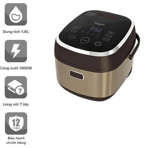 So sánh giá Nồi cơm cao tần Sharp 1.8 lít KS-IH191V-GL rẻ nhất? - Ảnh 6