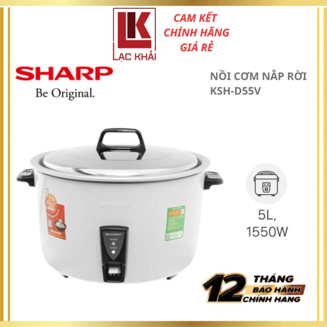 So sánh giá Nồi cơm nắp rời Sharp 5 lít KSH-D55V rẻ nhất? - Ảnh 11
