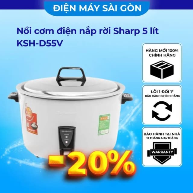 So sánh giá Nồi cơm nắp rời Sharp 5 lít KSH-D55V rẻ nhất? - Ảnh 13