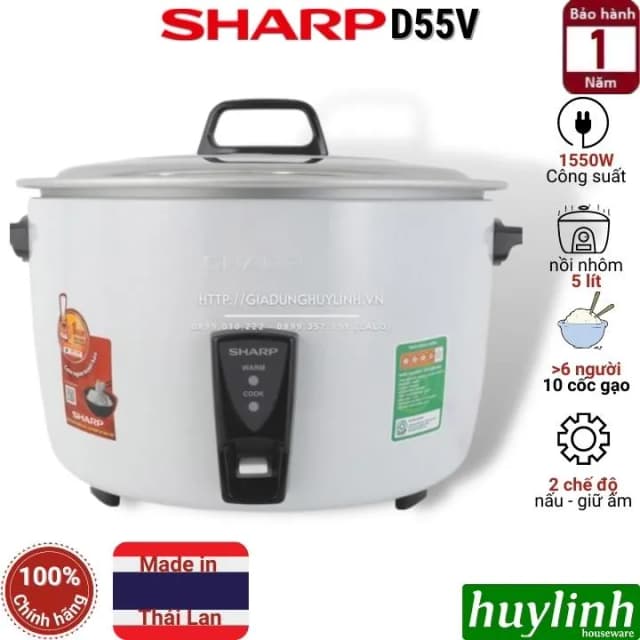 So sánh giá Nồi cơm nắp rời Sharp 5 lít KSH-D55V rẻ nhất? - Ảnh 16