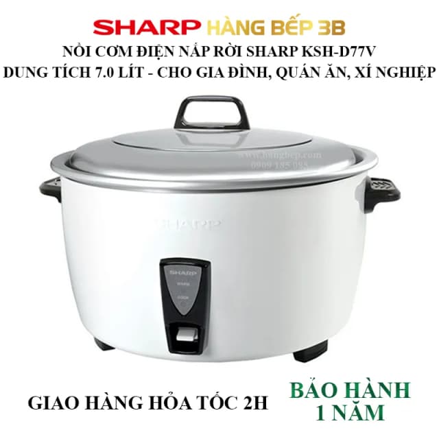 So sánh giá Nồi cơm nắp rời Sharp 7 lít KSH-D77V rẻ nhất? - Ảnh 13