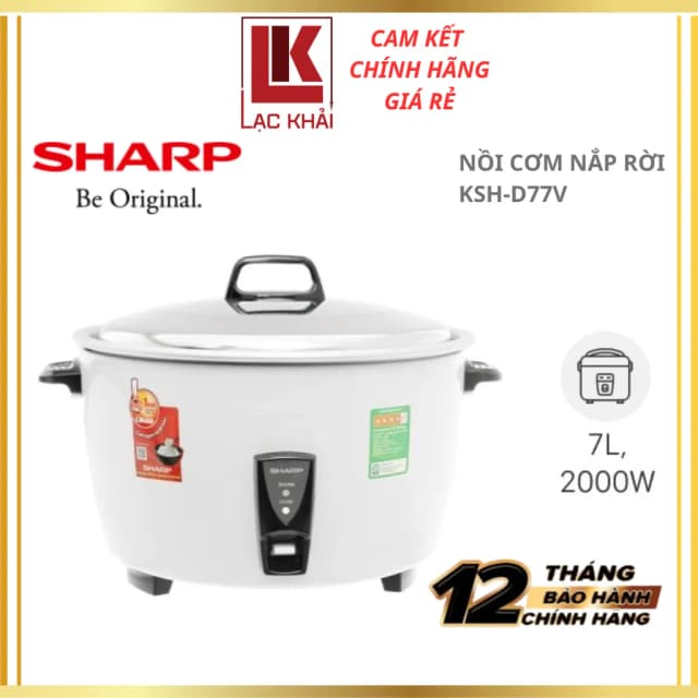 So sánh giá Nồi cơm nắp rời Sharp 7 lít KSH-D77V rẻ nhất? - Ảnh 10